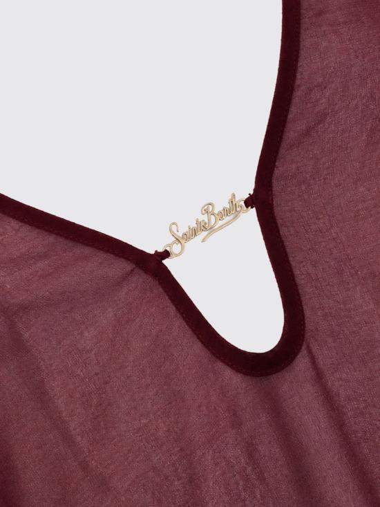 26SS 세인트바쓰 롱 원피스 AGH0002 08666L Burgundy - MC2 SAINT BARTH