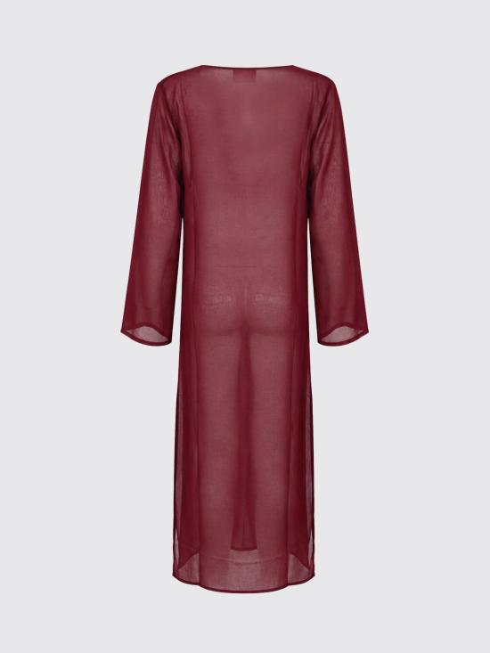 26SS 세인트바쓰 롱 원피스 AGH0002 08666L Burgundy - MC2 SAINT BARTH