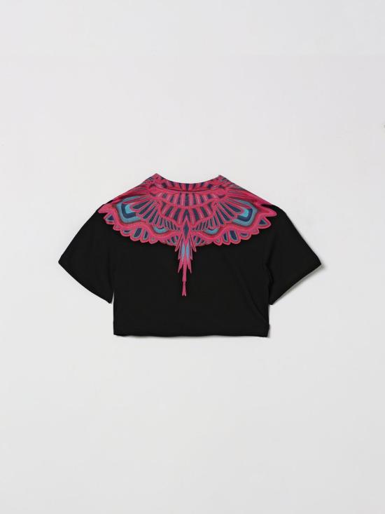 26SS [키즈] 컨트리 오브 밀란 티셔츠 S6CMJGTH113 110 Black - COUNTY OF MILAN
