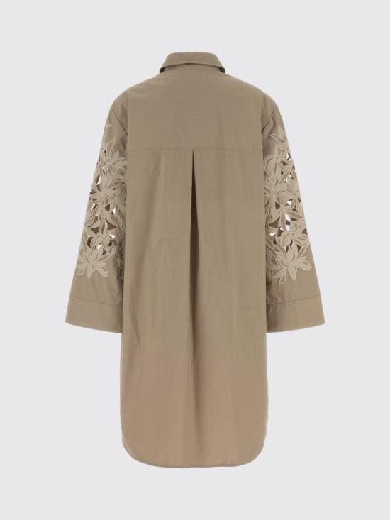 26SS 아뇨나 미디 원피스 TR1113LU2114 N66 Brown - AGNONA