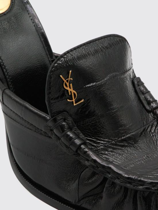 26SS 생로랑 뮬/슬리퍼 8697110WXAF 1000 Black - SAINT LAURENT