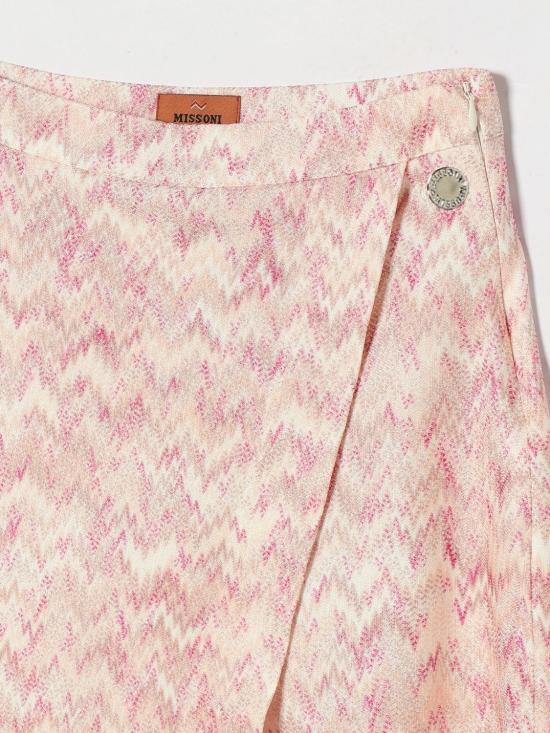 26SS [키즈] 미소니 쇼츠/버뮤다 MY7A11L0392 504FU Pink - MISSONI