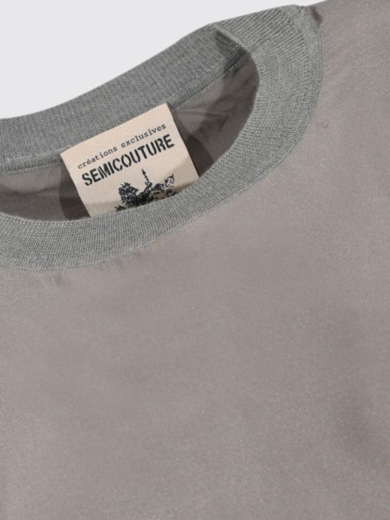26SS 세미쿠튀르 반팔 티셔츠 Y6SC65 X280 Grey - SEMI-COUTURE