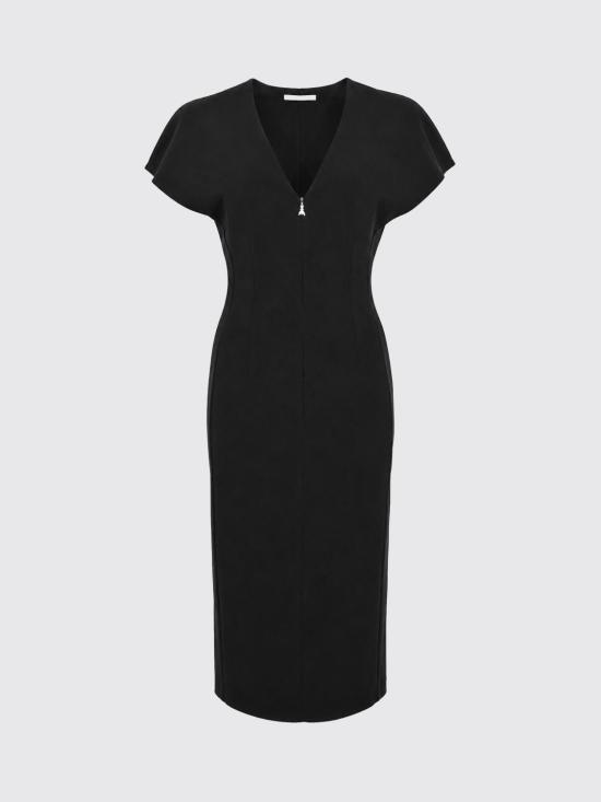 26SS 파트리지아페페 미디 원피스 8A1663A6F5 K103 Black - PATRIZIA PEPE