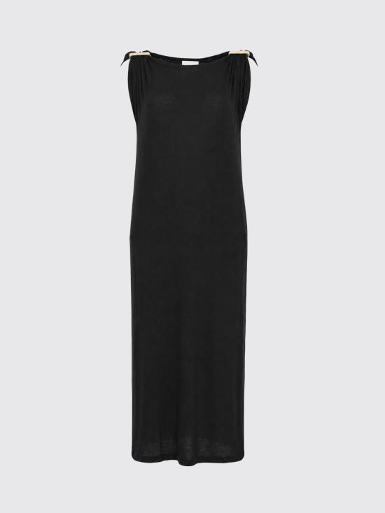 26SS 세미쿠튀르 롱 원피스 Y6SJ23 Y690 Black - SEMI-COUTURE