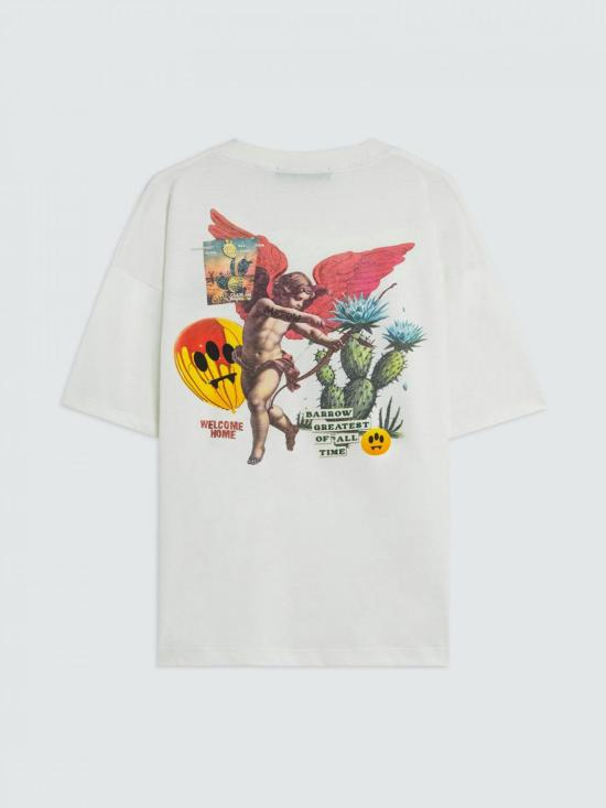 26SS 바로우 반팔 티셔츠 S6BWUATH032 412 White - BARROW