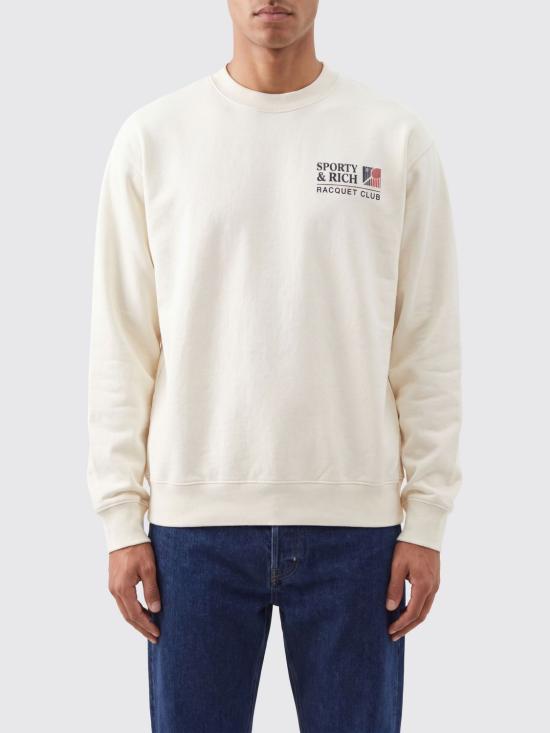 26SS 스포티앤리치 긴팔 티셔츠 ST098710431WH01 WHINAVRUB White