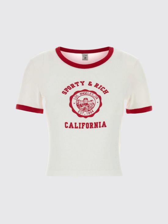 26SS 스포티앤리치 반팔 티셔츠 TO073710509WH52 WHITERUBY White - SPORTY & RICH