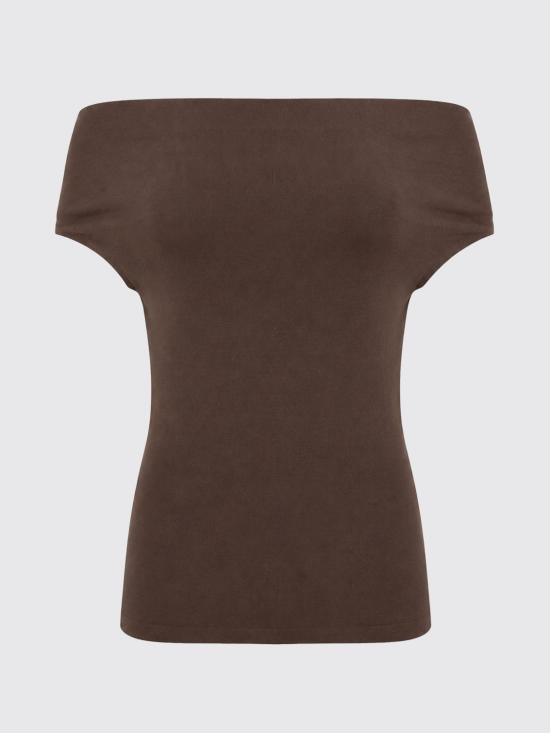26SS 세미쿠튀르 반팔 티셔츠 Y6SA17 V220 Cocoa - SEMI-COUTURE
