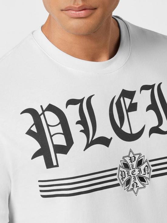 25FW 필립 플레인 반팔 티셔츠 AAECMTK8728PJY002N 01 White - PHILIPP PLEIN