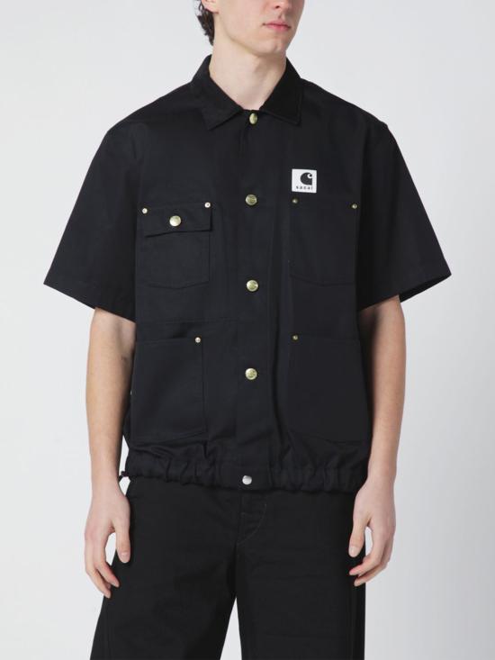 26SS 사카이 반팔 셔츠 2603991 001 Black