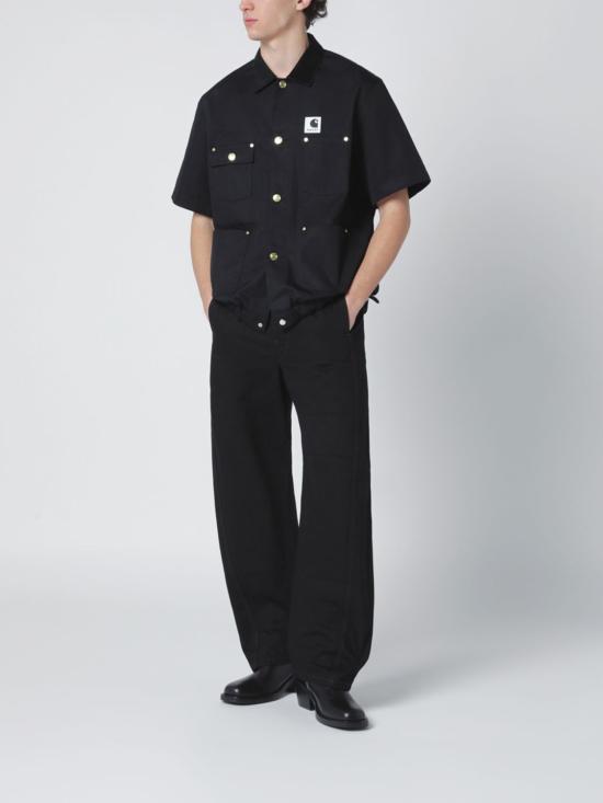26SS 사카이 반팔 셔츠 2603991 001 Black - SACAI