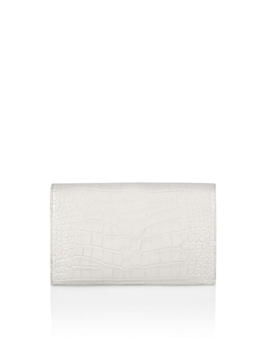 26SS 필립 플레인 클러치/파우치 PABAWBB0600PLE010N 01 White - PHILIPP PLEIN