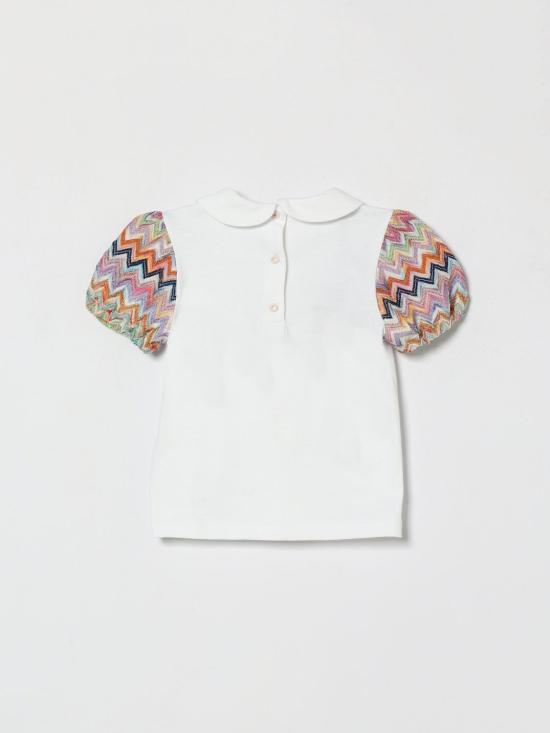 26SS [키즈] 미소니 티셔츠 MY8041Z3672 100MC White - MISSONI