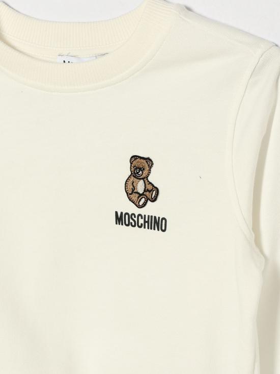 26SS [키즈] 모스키노 풀오버 HUF09XLCA19 10063 White - MOSCHINO