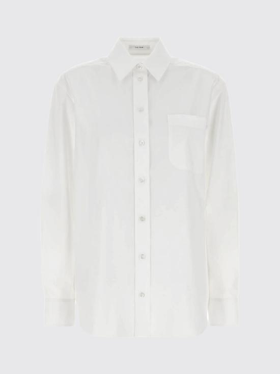 26SS 더로우 Gavina 셔츠 10477W4393 WHT White - THE ROW