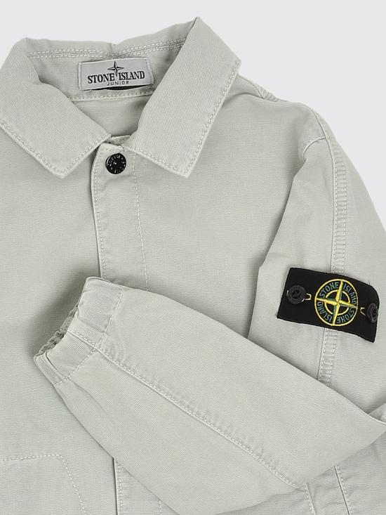 26SS [키즈] 스톤 아일랜드 캐주얼 자켓 4100010S0104 V0161 Grey - STONE ISLAND