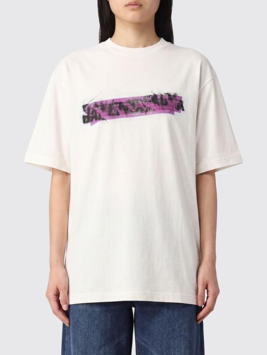 26SS 발렌시아가 반팔 티셔츠 871744TUVI6 9000 White
