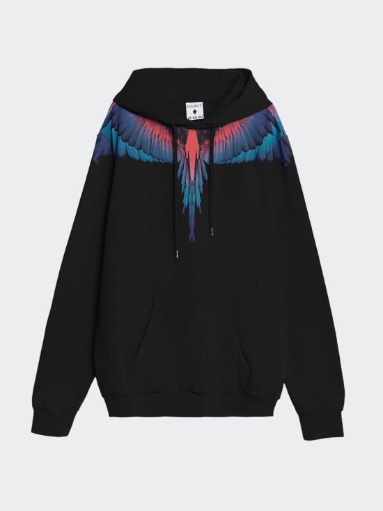 26SS 컨트리 오브 밀란 후드 티셔츠 S6CMMAHS030 110 Black - COUNTY OF MILAN