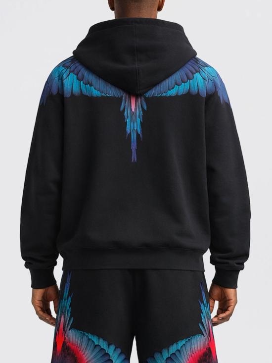 26SS 컨트리 오브 밀란 후드 티셔츠 S6CMMAHS030 110 Black - COUNTY OF MILAN