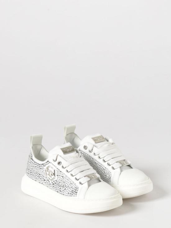 26SS [키즈] 필립 플레인 스니커즈 83236 01 Silver - PHILIPP PLEIN