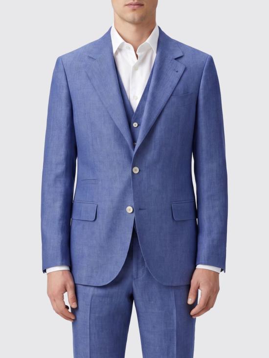 26SS 브루넬로 쿠치넬리 리넨 디컨스트럭티드 재킷 MB4307BTD C013 Denim