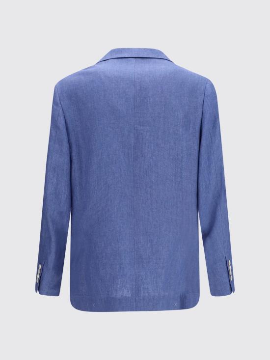 26SS 브루넬로 쿠치넬리 리넨 디컨스트럭티드 재킷 MB4307BTD C013 Denim - BRUNELLO CUCINELLI