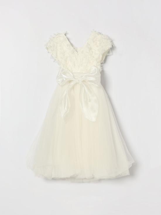 26SS [키즈] 모나리자 원피스 79G9007044 0001 Yellow Cream - MONNALISA