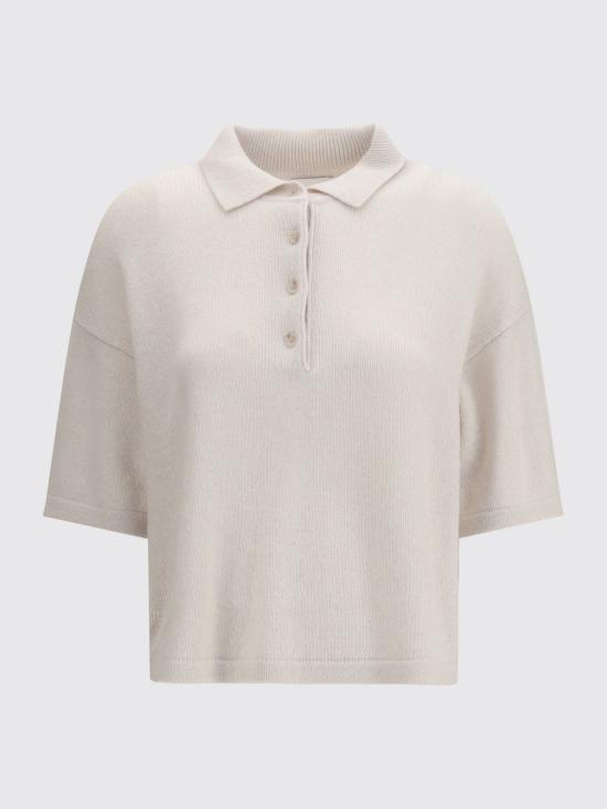 26SS 얼루드 폴로 티셔츠 26211164 4080 Yellow Cream - ALLUDE