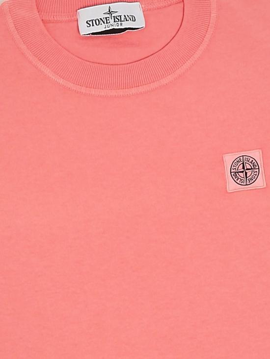 26SS [키즈] 스톤 아일랜드 티셔츠 2100005S0050 V008D Pink - STONE ISLAND