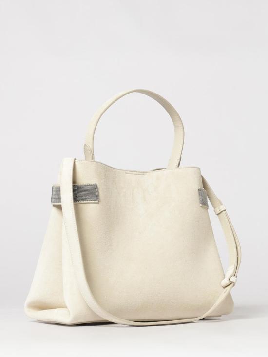 26SS 브루넬로 쿠치넬리 토트백 MBDLD2503 C8905 Ecru - BRUNELLO CUCINELLI