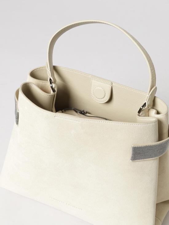 26SS 브루넬로 쿠치넬리 토트백 MBDLD2503 C8905 Ecru - BRUNELLO CUCINELLI