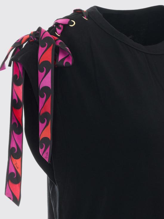 26SS 푸찌 민소매 티셔츠 6HTP406H990 999 Black 1 - PUCCI