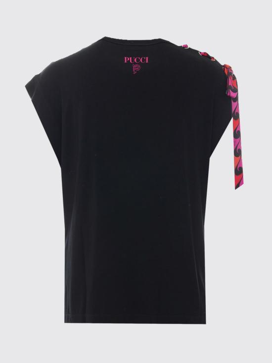 26SS 푸찌 민소매 티셔츠 6HTP406H990 999 Black 1 - PUCCI