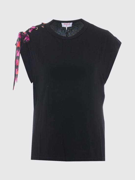 26SS 푸찌 민소매 티셔츠 6HTP406H990 999 Black 1 - PUCCI