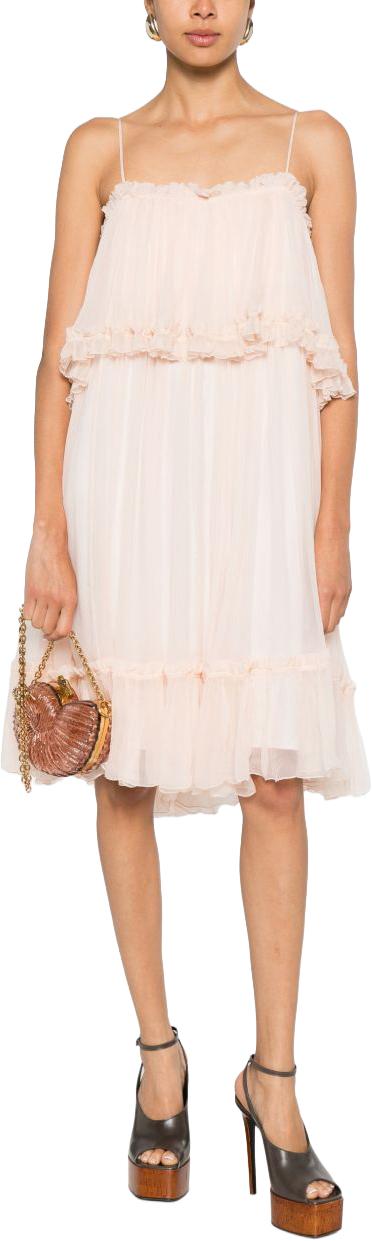 26SS 끌로에 숏 원피스 CH26UR1340016F0 PINK - CHLOE