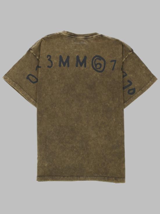 26SS [키즈] MM6 메종마르지엘라 티셔츠 M60985K MM07QM6514 BROWN - MM6 MAISON MARGIELA