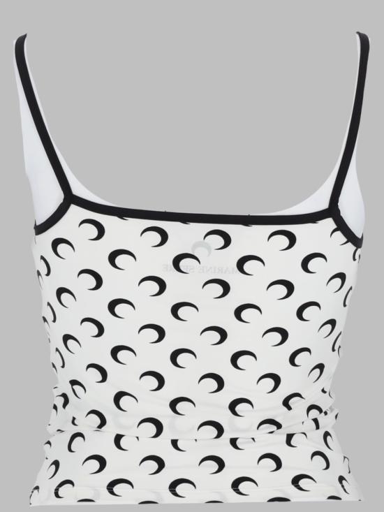 26FW 마린세르 문 프린트 저지 스트랩 탑 WTO508A CJER0001WH00 WHITE - MARINE SERRE