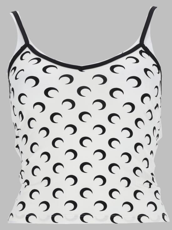 26FW 마린세르 문 프린트 저지 스트랩 탑 WTO508A CJER0001WH00 WHITE