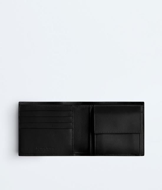 26FW 보테가베네타 인트레치아토 폴더 반지갑 749412VCPQ48803 Black - BOTTEGA VENETA