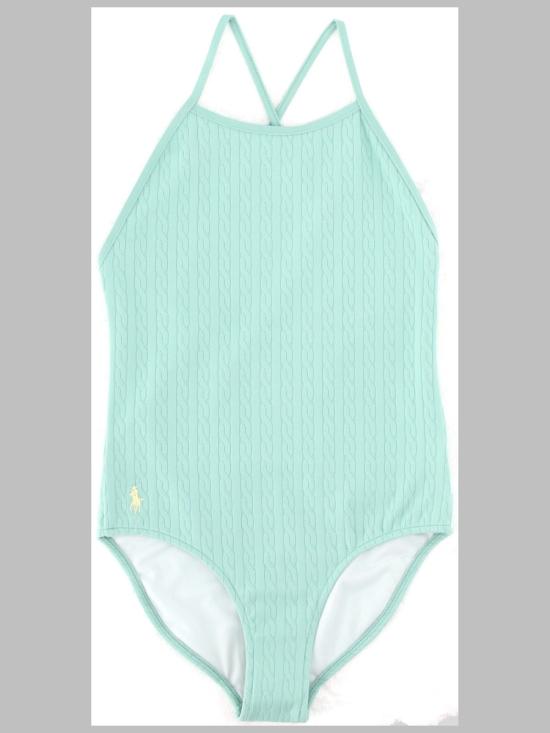 26SS [키즈] 폴로 랄프로렌 원피스 수영복 313A11510K 004CELADON GREEN