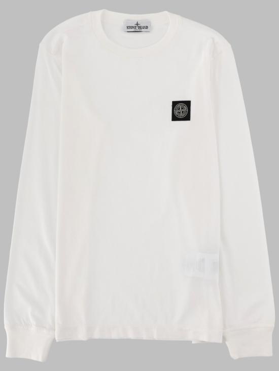 26FW [키즈] 스톤 아일랜드 티셔츠 2100004K S0047V0001 WHITE