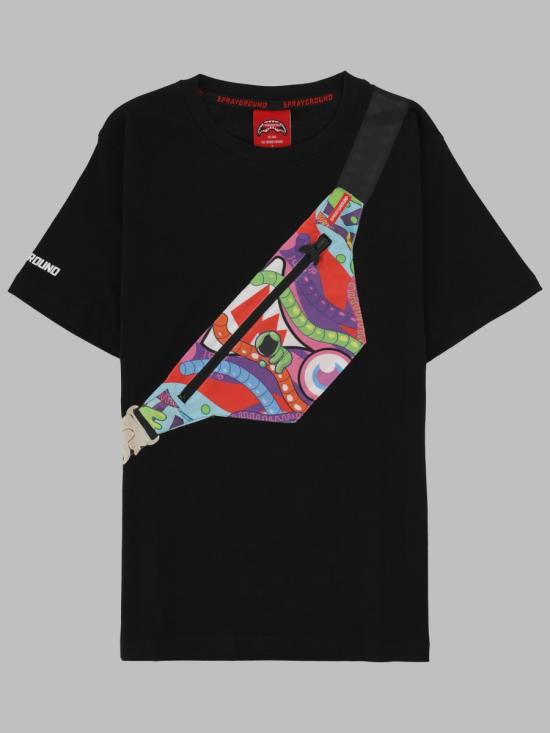 26SS [키즈] 스프레이그라운드 티셔츠 SPY1402BLKK MULTI MULTICOLOUR