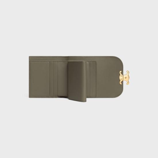 26SS 셀린느 가죽소품 10D783DPV 15BC GOLDEN KHAKI DOM - CELINE