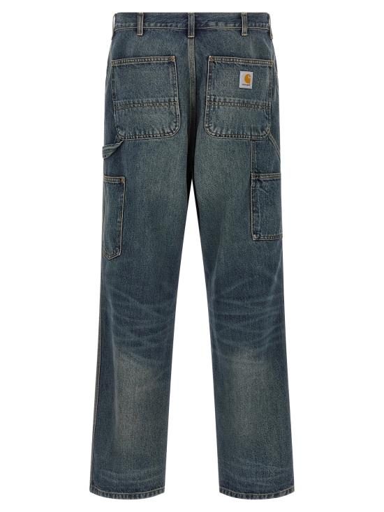 26SS 칼하트 WIP 스미스 데님 싱글 니 팬츠 I032024 014Q BLUE WORN USED WASH DOM - CARHARTT WIP