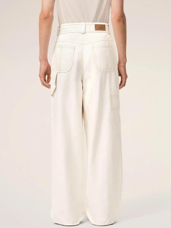 26SS 아미 코튼 워커 트라우저 HTR864 CO0211 136 WHITE CREAM DOM - AMI