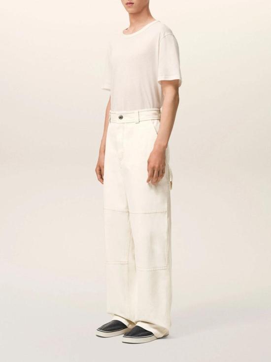 26SS 아미 코튼 워커 트라우저 HTR864 CO0211 136 WHITE CREAM DOM - AMI
