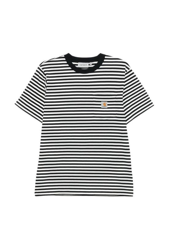 26SS 칼하트 WIP 숏슬리브 에즈라 포켓 티셔츠 I036179 3KRXX BLACK WAX DOM