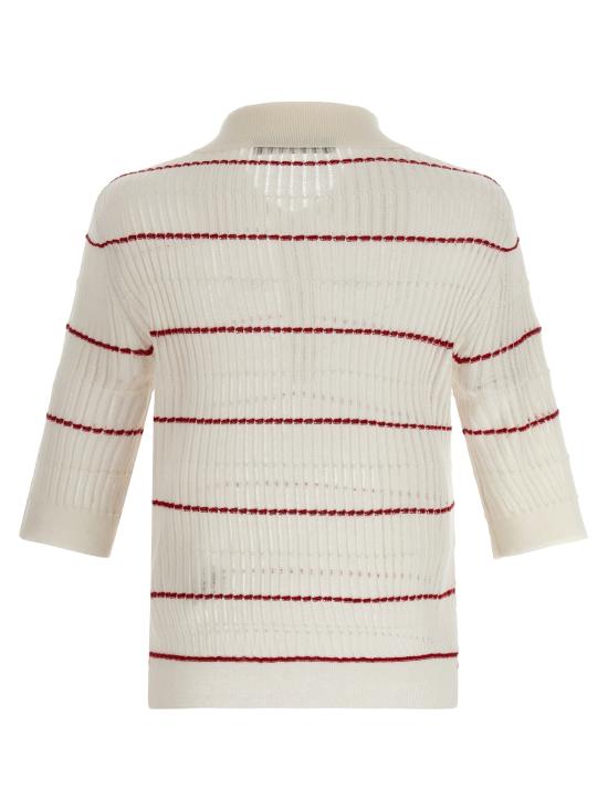 26SS 막스마라 스튜디오 폴로 티셔츠 2616361051600012 White - MAX MARA STUDIO