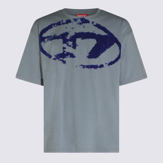 26FW 디젤 반팔 티셔츠 A13049 0DQAU9ED POWDER BLUE